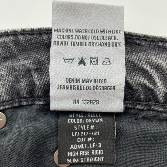 Lovers And Friends‎ Reece High Rise Slim Straight Black - Picture 9 of 11